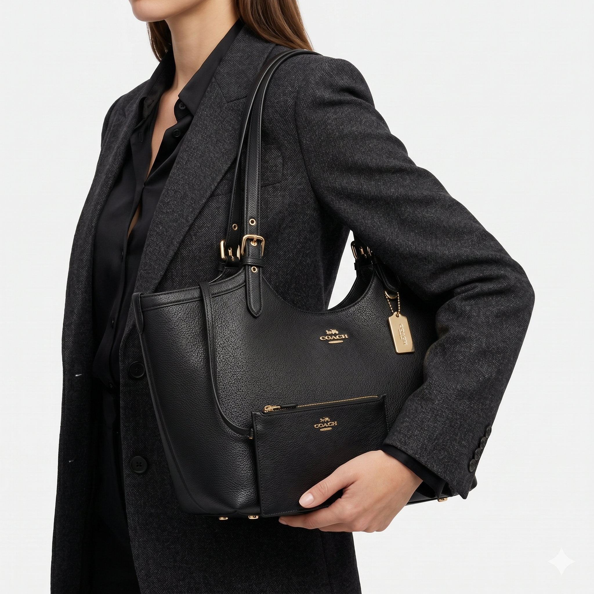 COACH: Timeless Elegance Bag 🖤👜🤎