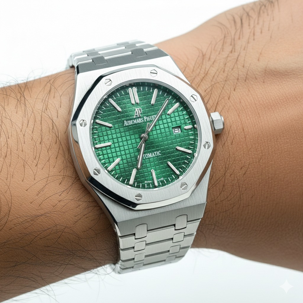 Audemars Piguet Royal Oak Green Dial Automatic Watch ⌚️💚✨