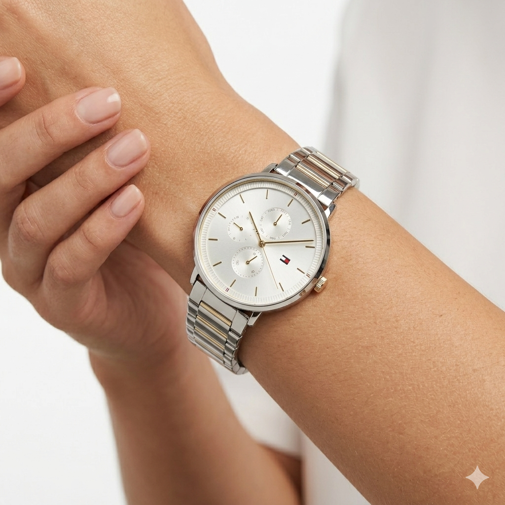 Elegant Women's Watch: Silver, Gold, Rose Gold Metal ⌚✨