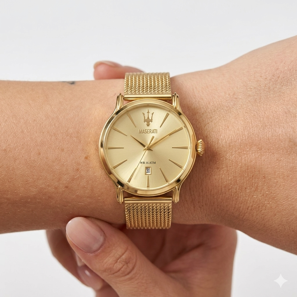 Maserati Epoca Gold Dial Women's Watch ⌚🔱