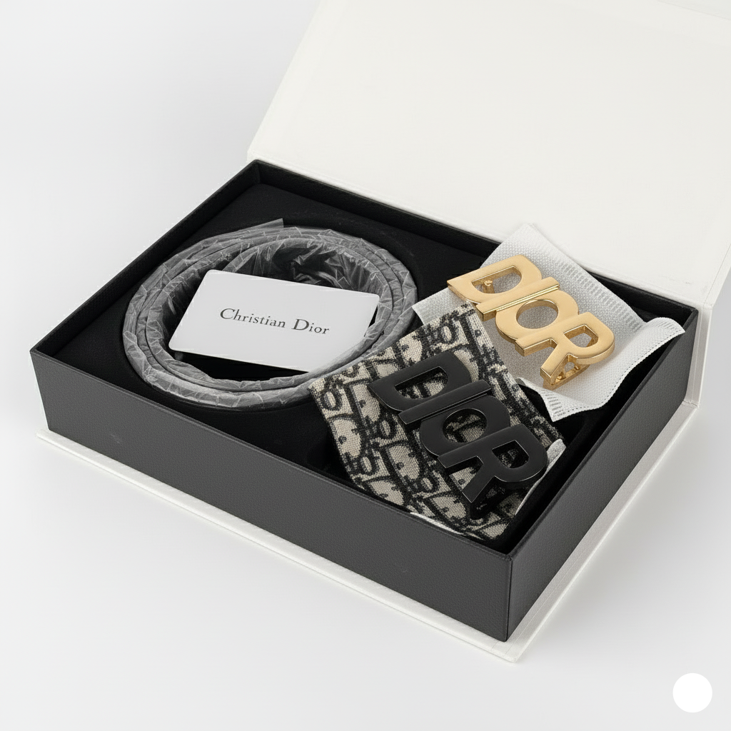 Christian Dior Elegant Belt Set 🖤🌟🎁
