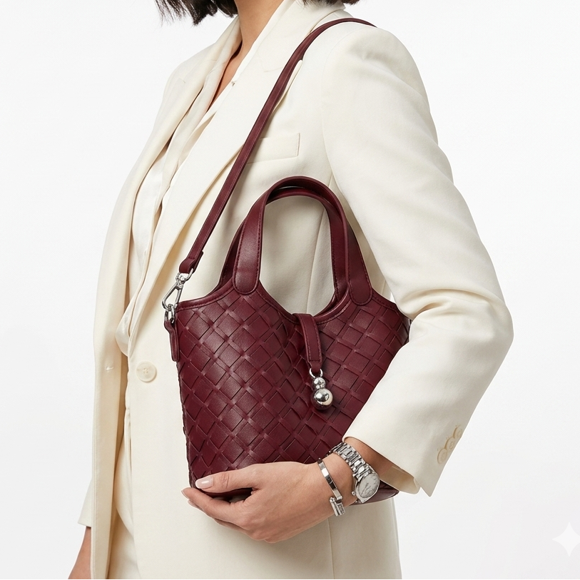 Bottega Veneta Small Intrecciato Weave Bucket Bag with Pouch 👜✨🇮🇹