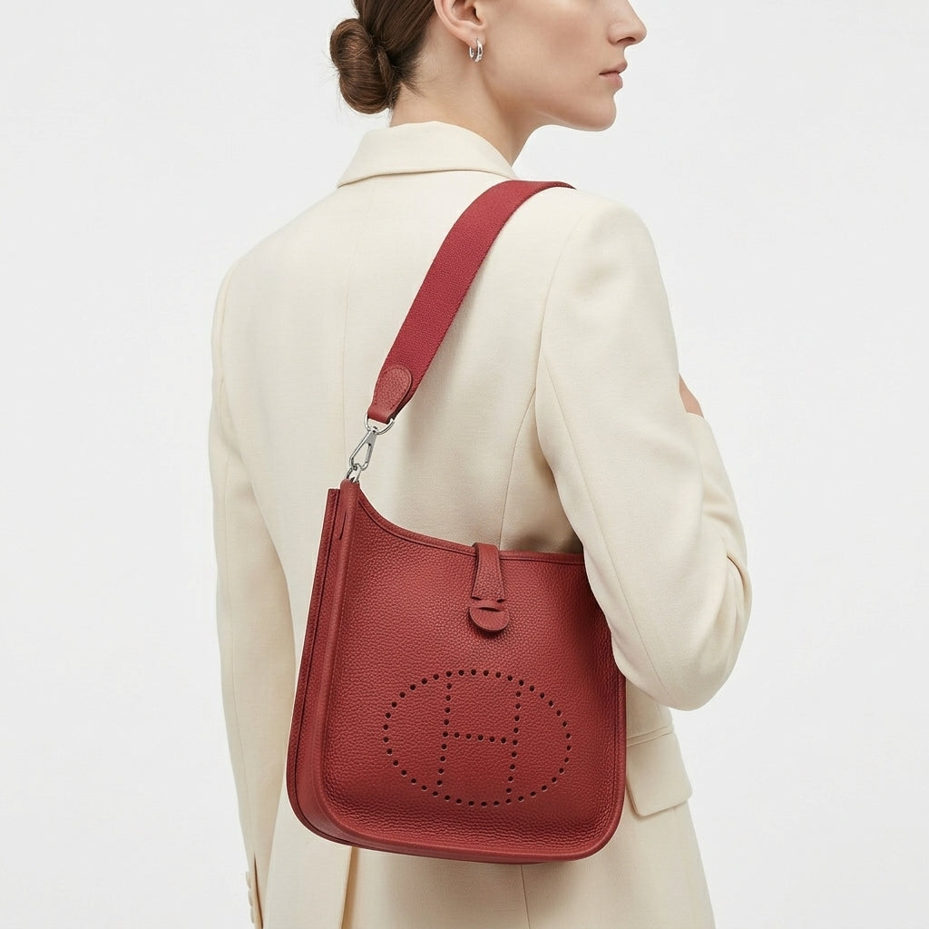 Hermes Perforated H Logo Shoulder Bag
