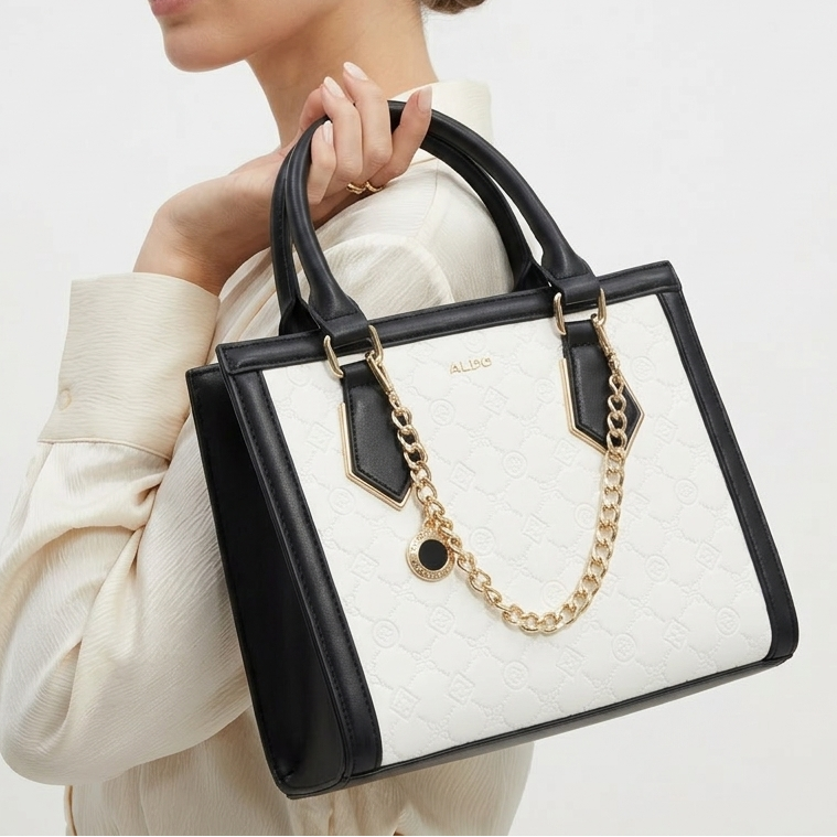 ALDO Leather Crossbody: Chic in White, Black, Burgundy 👜