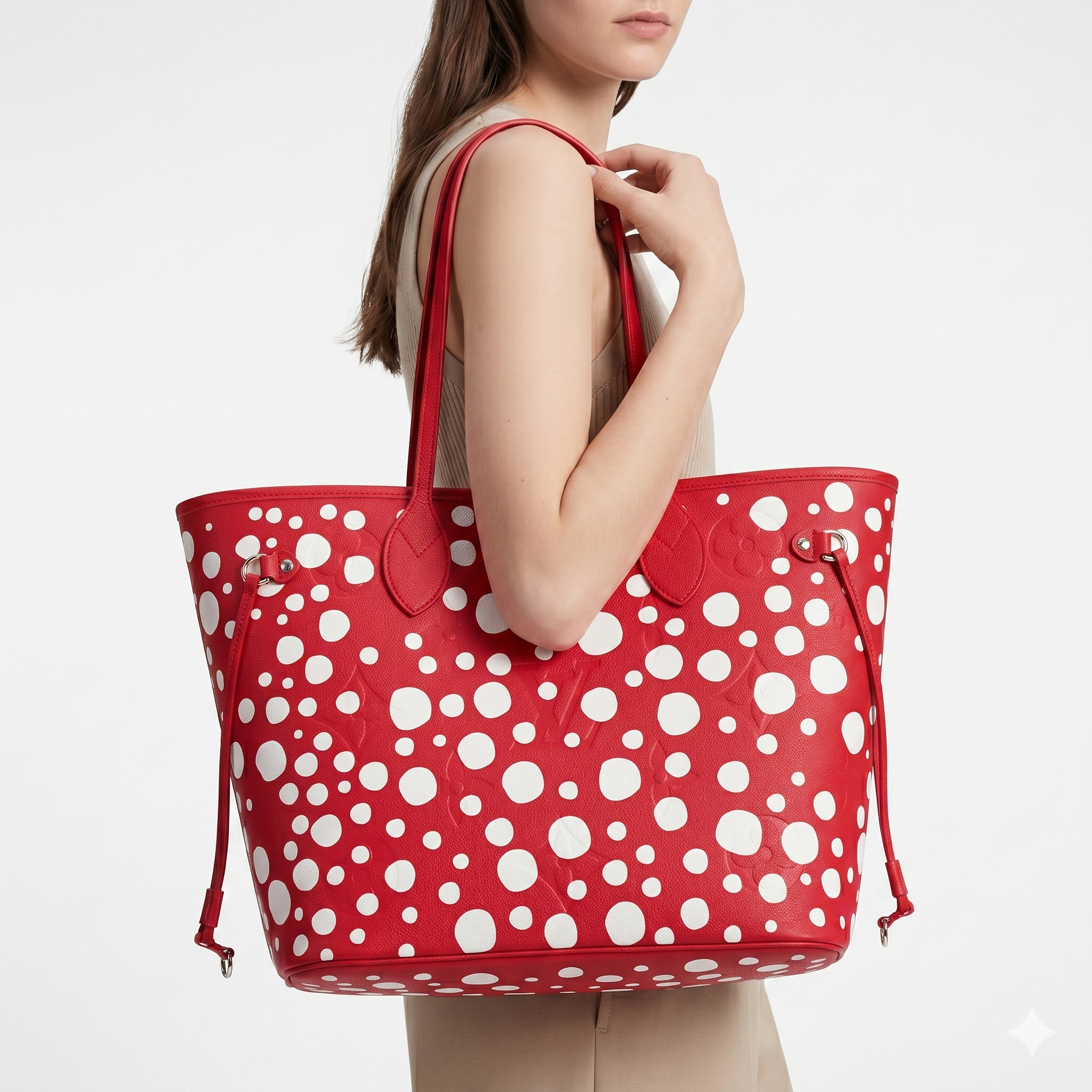 Chic Polka Dot Tote Bag in Bold Red or Classic Black 🔴⚫