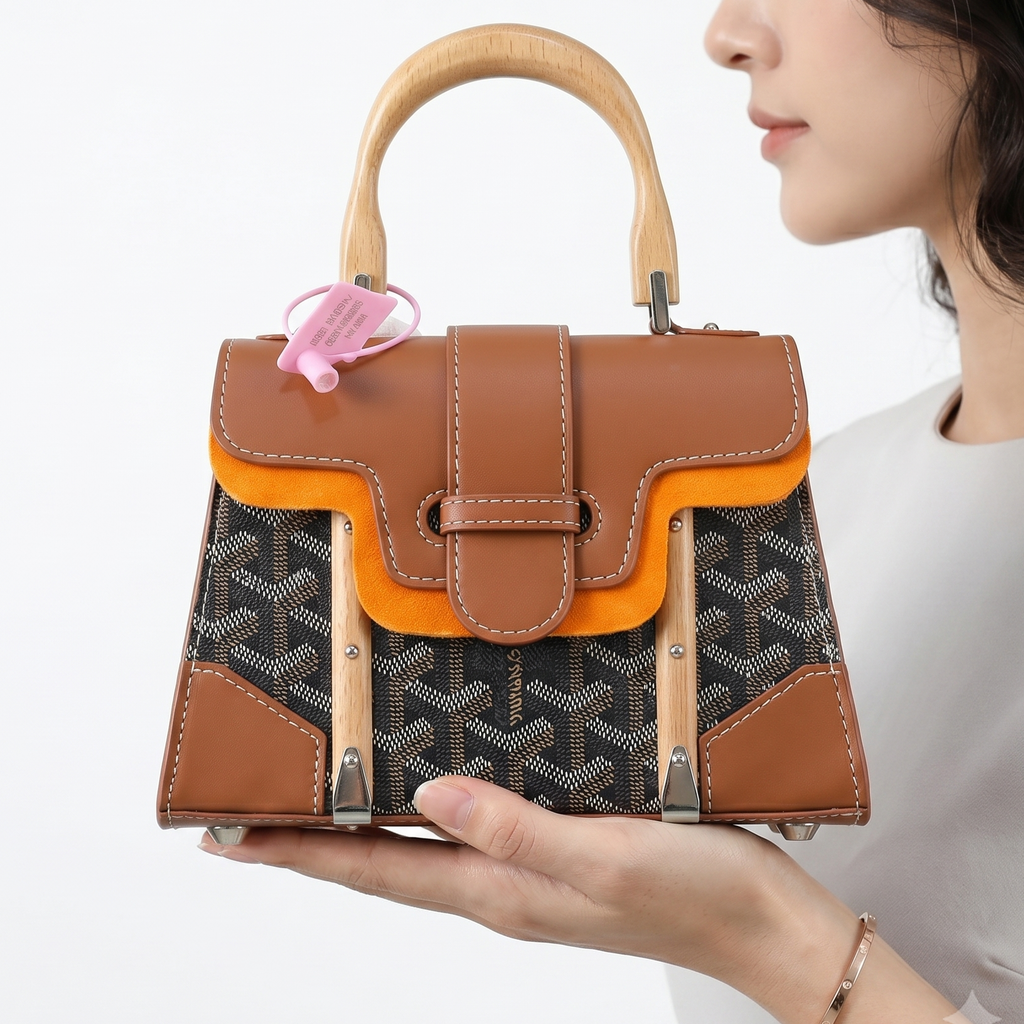GOYARD Brown Top Handle Bag 💼🧡 With Box