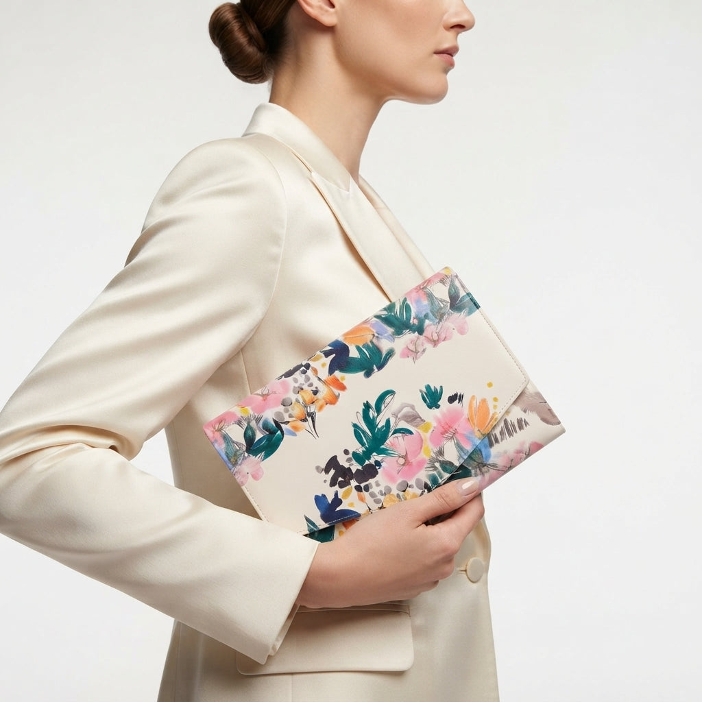 Ted Baker Floral Print Wristlet Clutch Bag