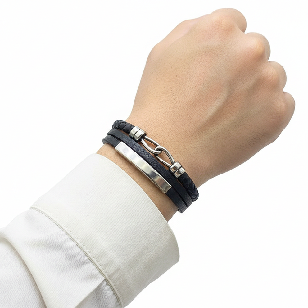 CK Classic Multi-Strand Stainless Steel Bracelet 🖤⛓️✨