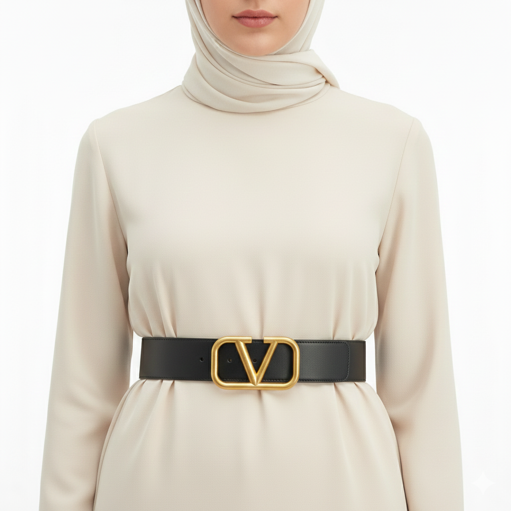 Valentino Garavani Reversible Belt with Duo VLogo Buckles 🖤❤️✨