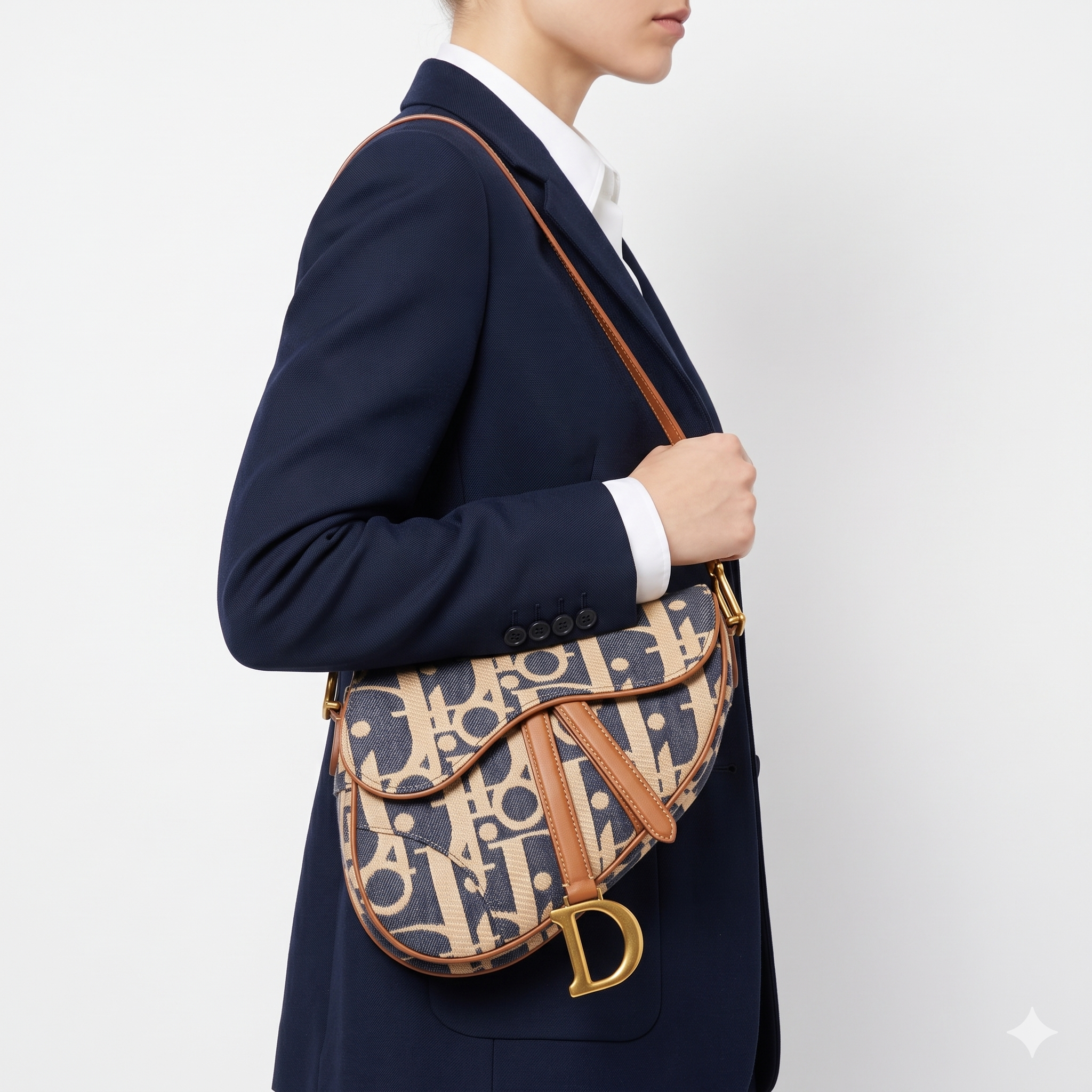 Dior Monogram Saddle Bag in Canvas and Leather 👜✨