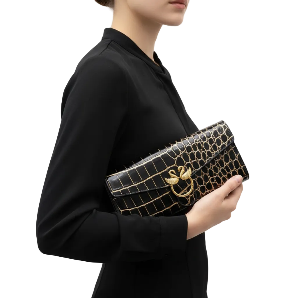 LOUIE DENNIS Crocodile Pattern 3-Piece Luxury Gift Set 🐊✨💼