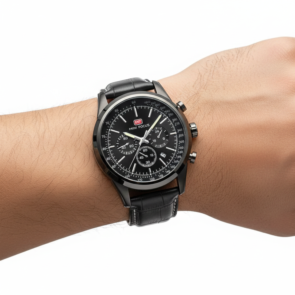 MINI FOCUS Luxury Men’s Chronograph Watch ⌚️🖤✨