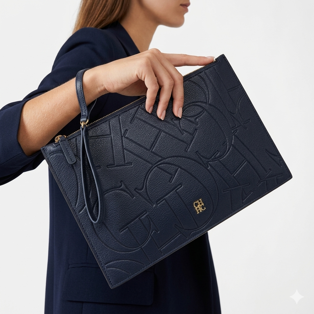 C.H Clutch: Navy Evening Bag 🖤🍷 Versatile Elegance