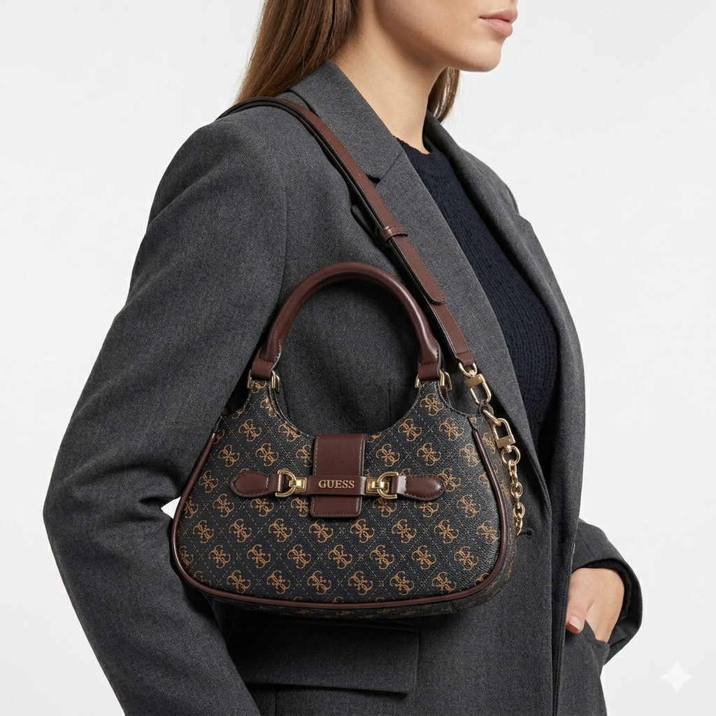 GUESS Chic Colorblock Bag 👜🤎🖤
