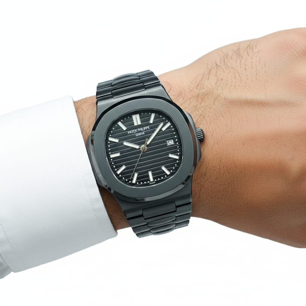 Patek Philippe Nautilus All-Black Ceramic Sports Watch ⌚🖤💎