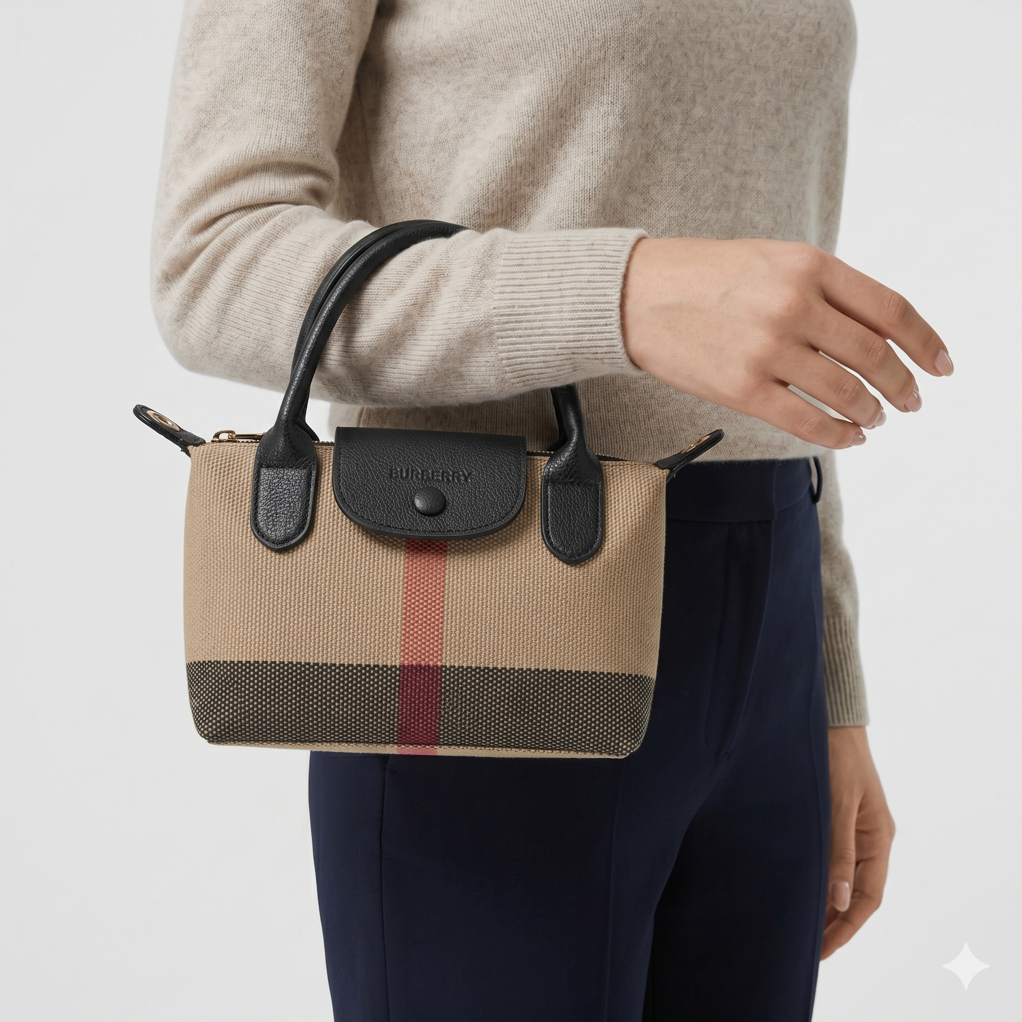 Burberry Tri-Tone Bag 👜 Beige, Black & Brown