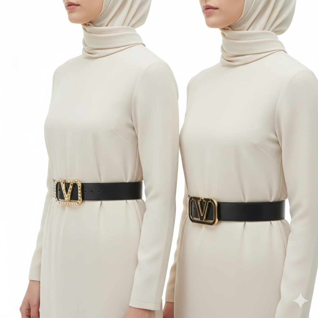 Valentino Garavani Reversible VLogo Belt Set with Two Buckles ✨🖤🌟