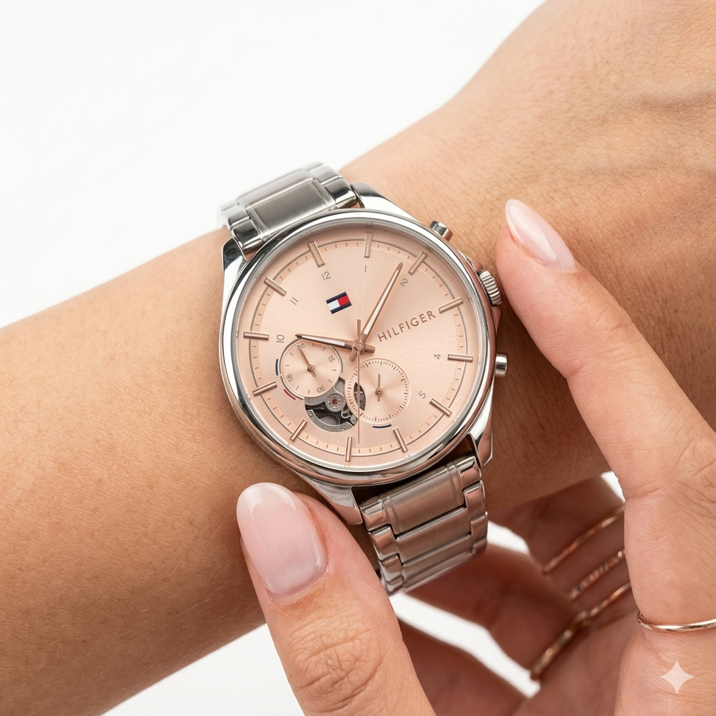 Tommy Hilfiger Silver & Gold Watch ⌚✨ Timeless Elegance