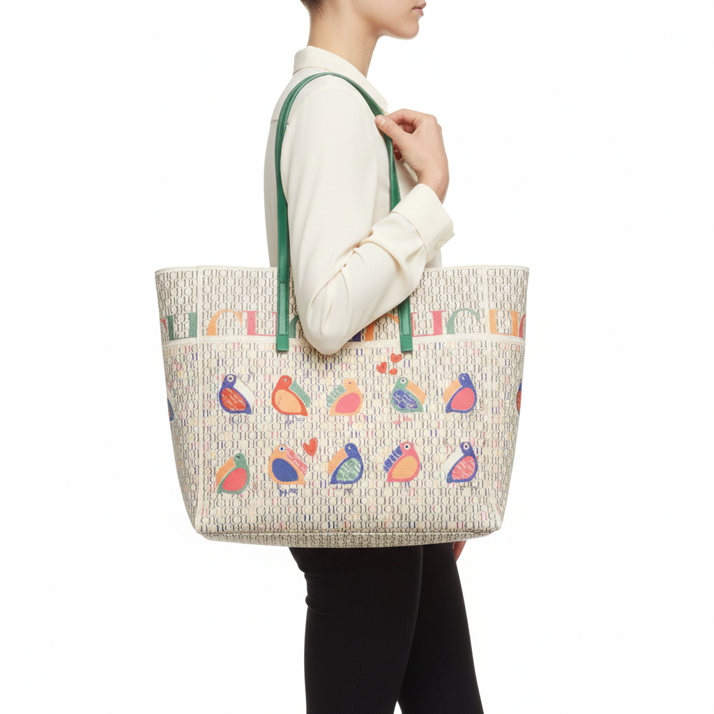 CH Carolina Herrera Toucan Monogram Tote Bag 🦜👜✨