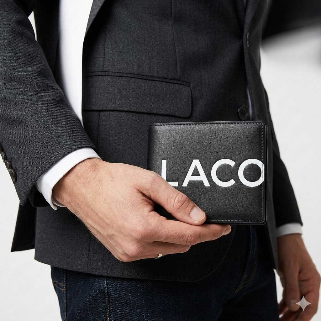 LACO Wallet: Sleek Bi-Fold in Navy 💙🖤