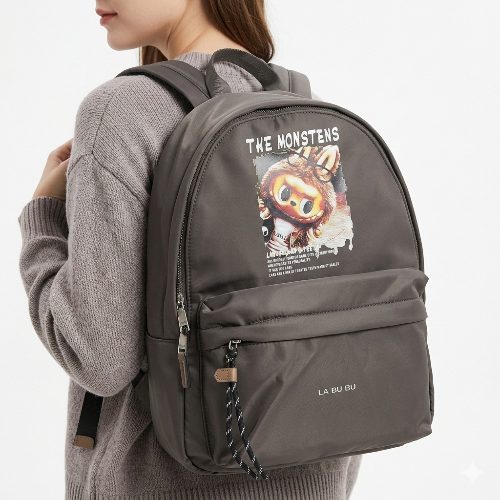 LA BUBU Brown Backpack: Everyday Essential 🎒👜💼