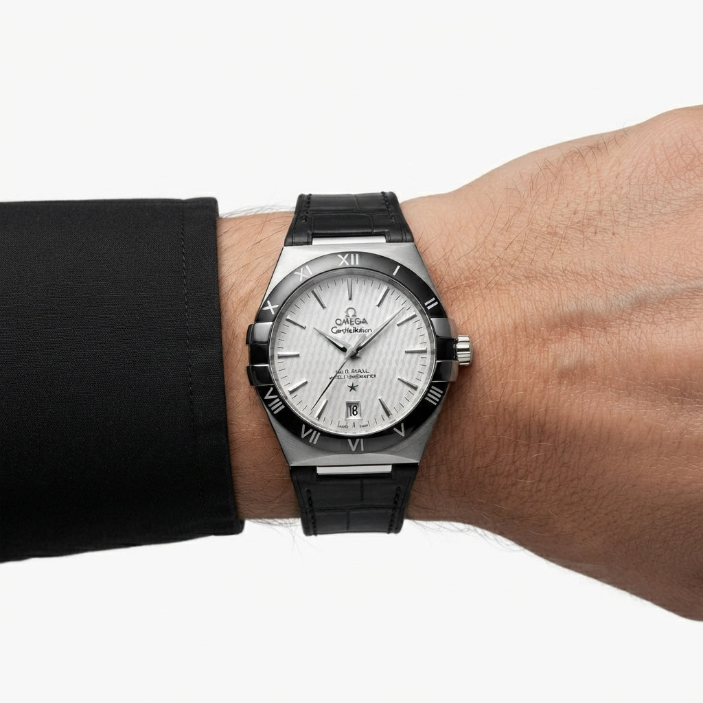 Omega Constellation Master Chronometer with Textured White Dial