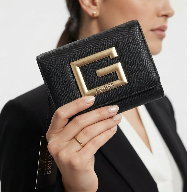 Guess Signature Logo Bi-Fold Wallet