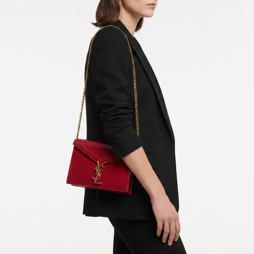 YSL Patent Leather Envelope Chain Bag