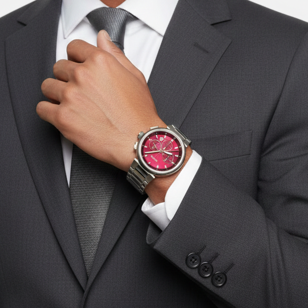 BOSS Grand Prix Chronograph Watch with Burgundy Dial ⌚✨🍷