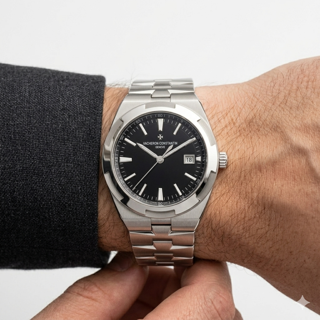 Steel Symphony: Blue & Silver Men's Watch ⌚🔵✨