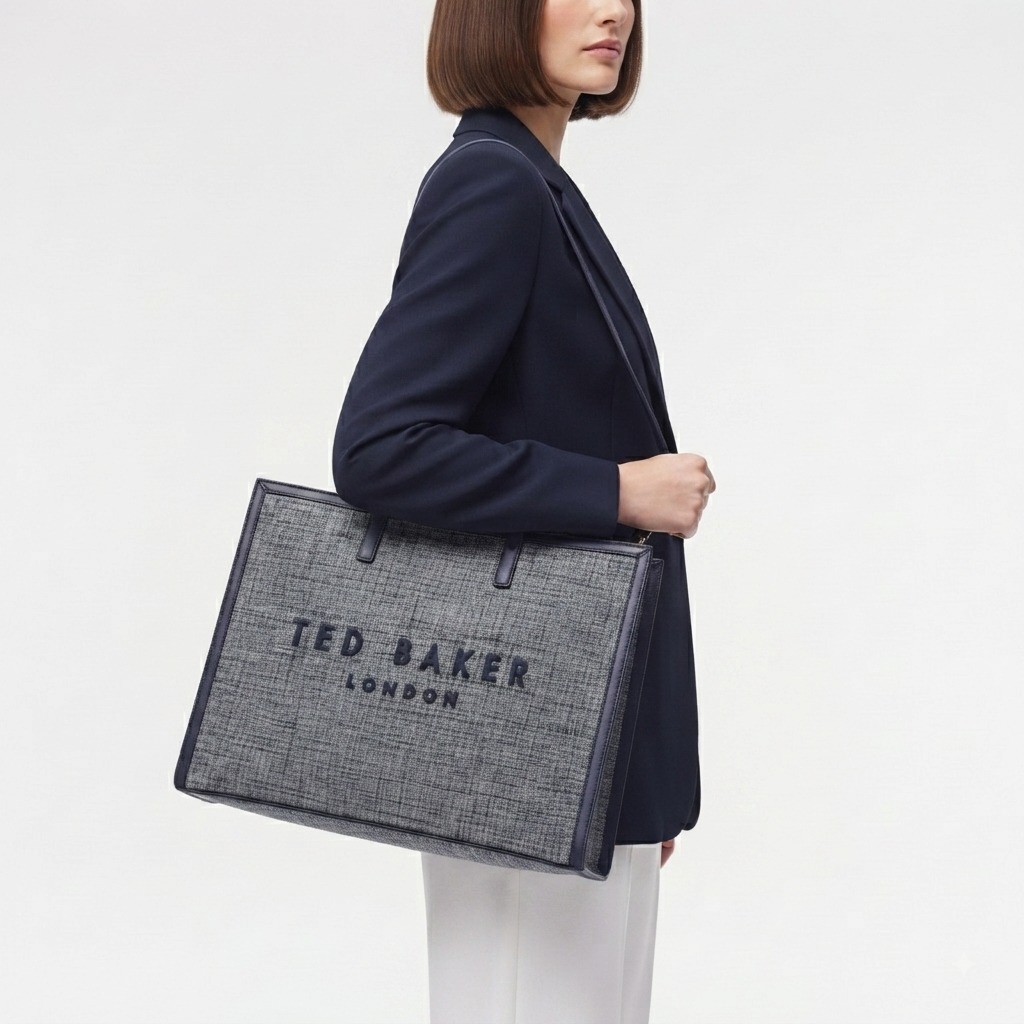 Ted Baker London Textured Tote with Gold Tone Hardware