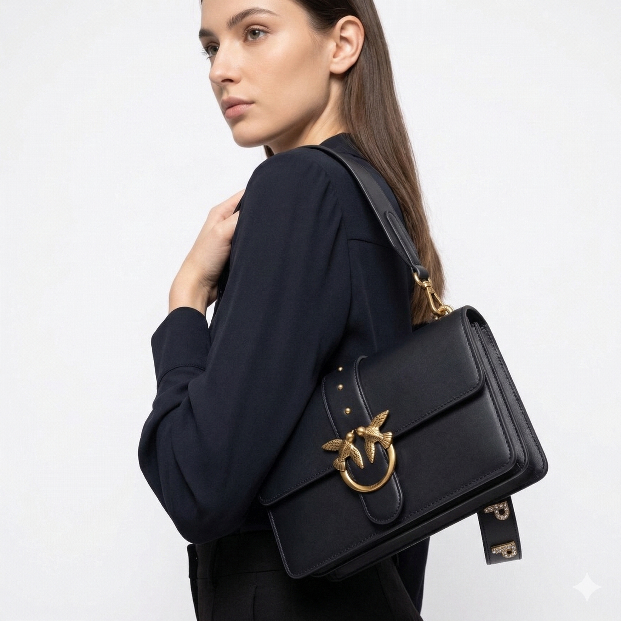 PINKO Chic Bag 🖤🤍 Top Quality with Box
