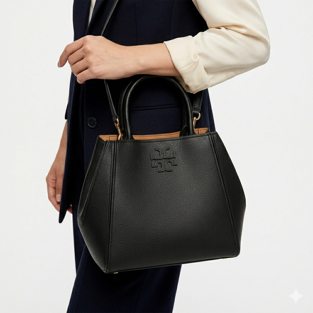 Tory Burch Chic Satchel 👜 in Black, Beige, Brown, White 🤍