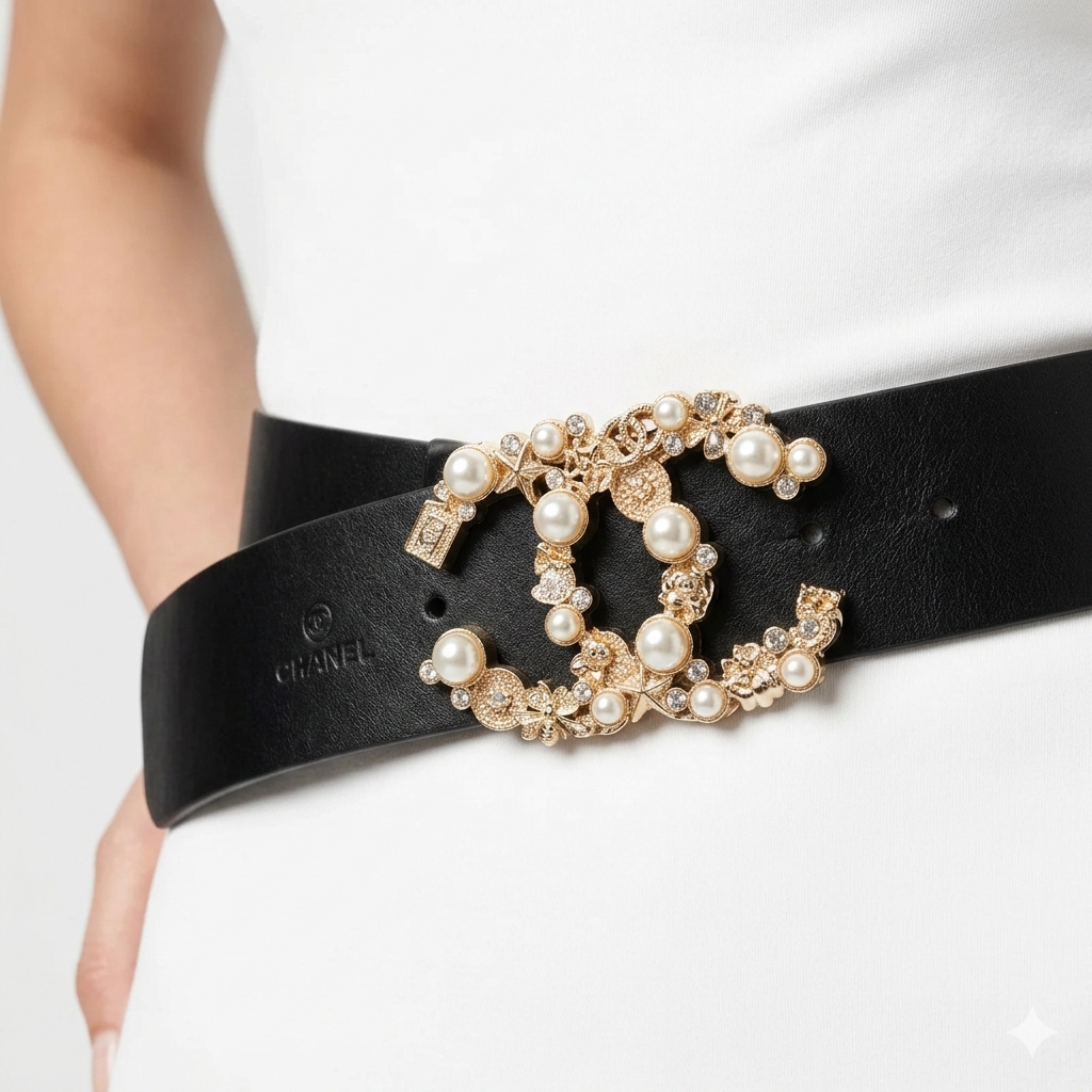 🖤 Chanel Black Belt: Statement Style 🖤