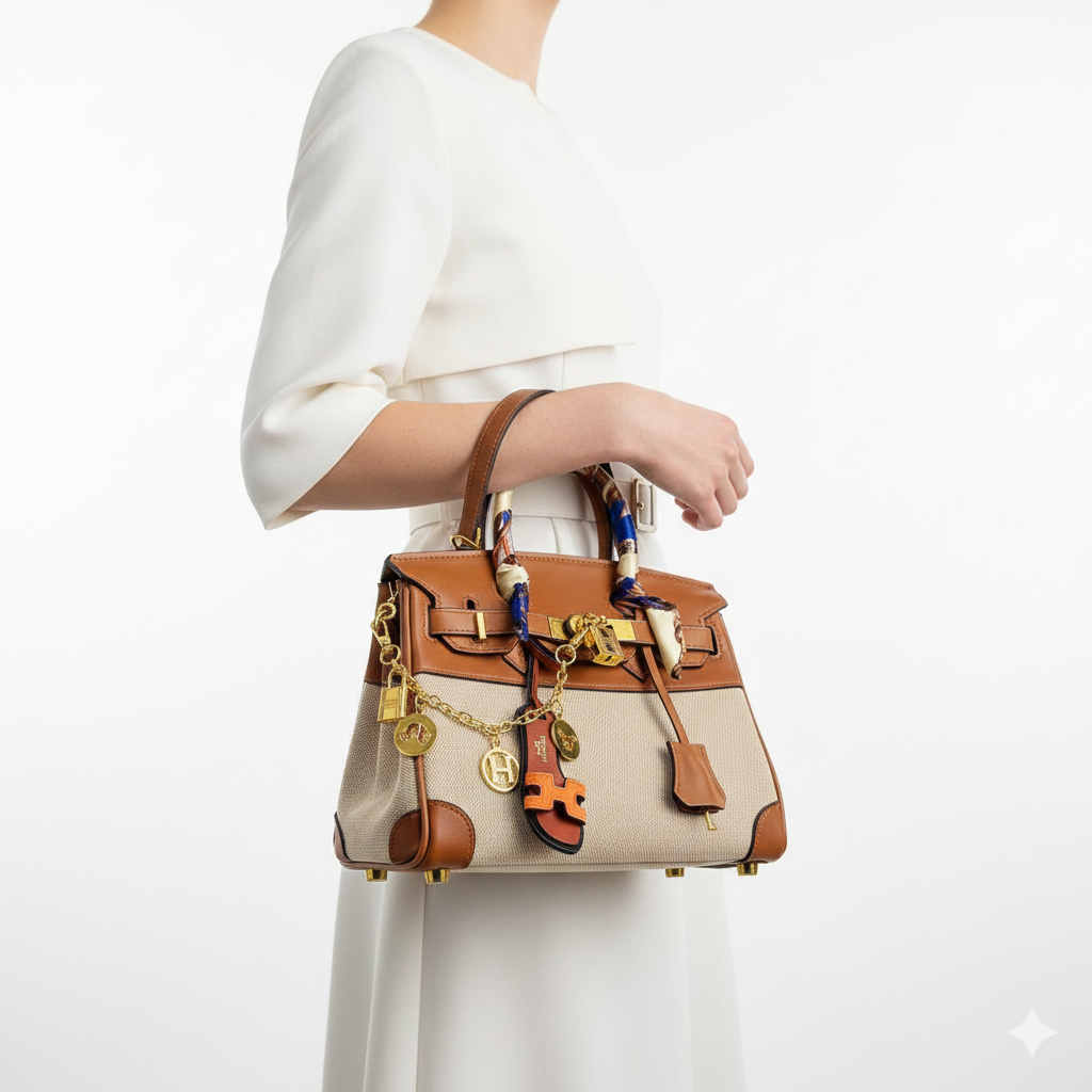 Hermès Birkin 30 Cargo Canvas and Gold Leather 👜✨🍂