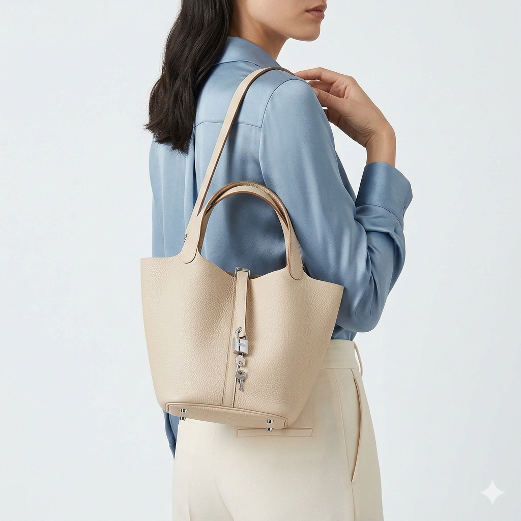Hermès Picotin Lock Bag in Nata Taurillon Clemence 👜✨🕊️