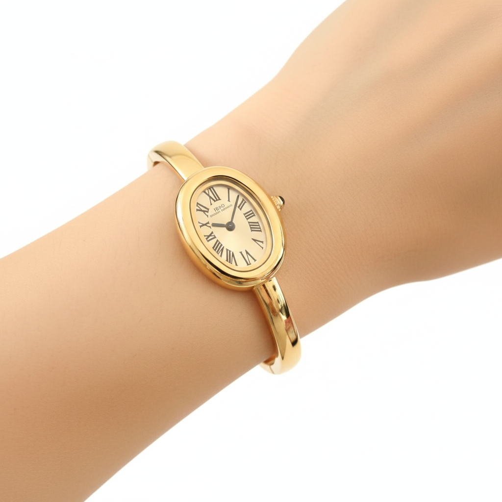 IBSO Boerni Aibisino Gold Oval Bangle Watch ⌚✨💛