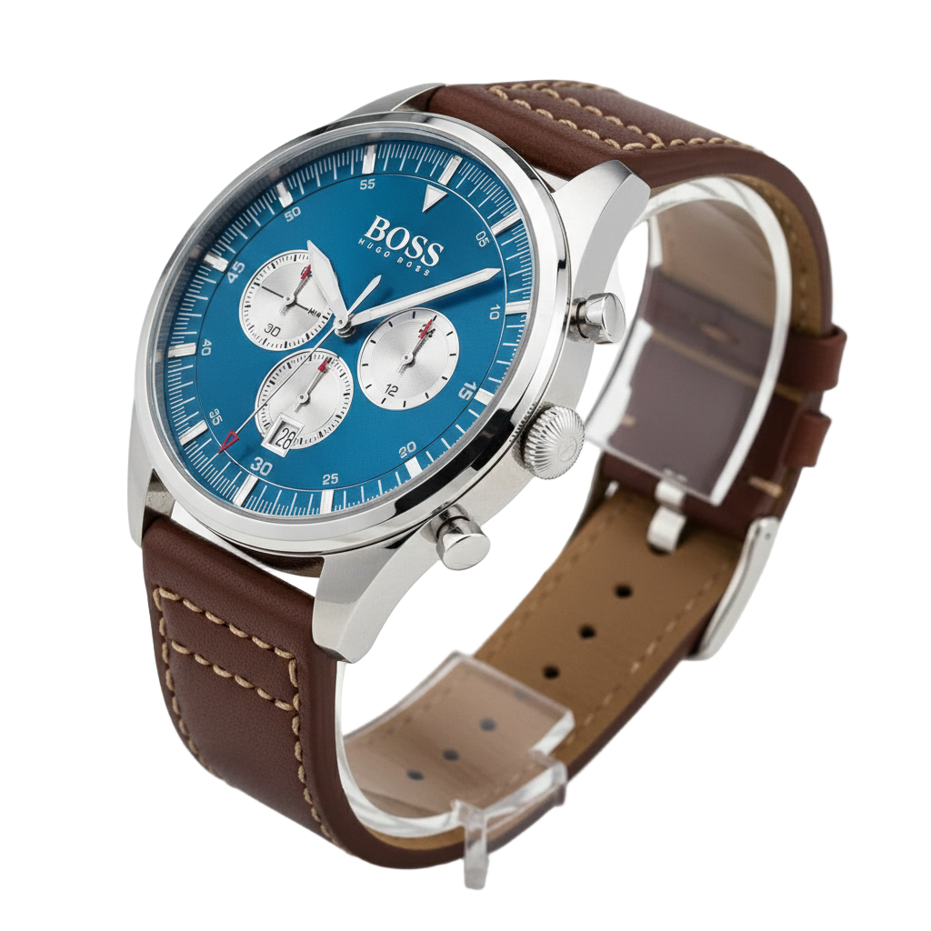 BOSS Men's Blue Dial Chronograph Watch ⌚️💙✨