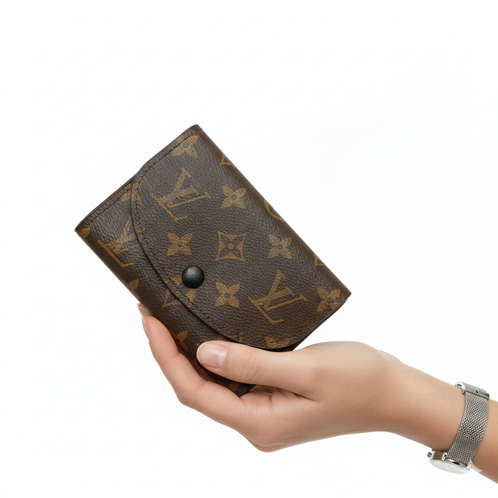 Louis Vuitton Monogram Victorine Wallet with Black Press Stud 👜🤎✨