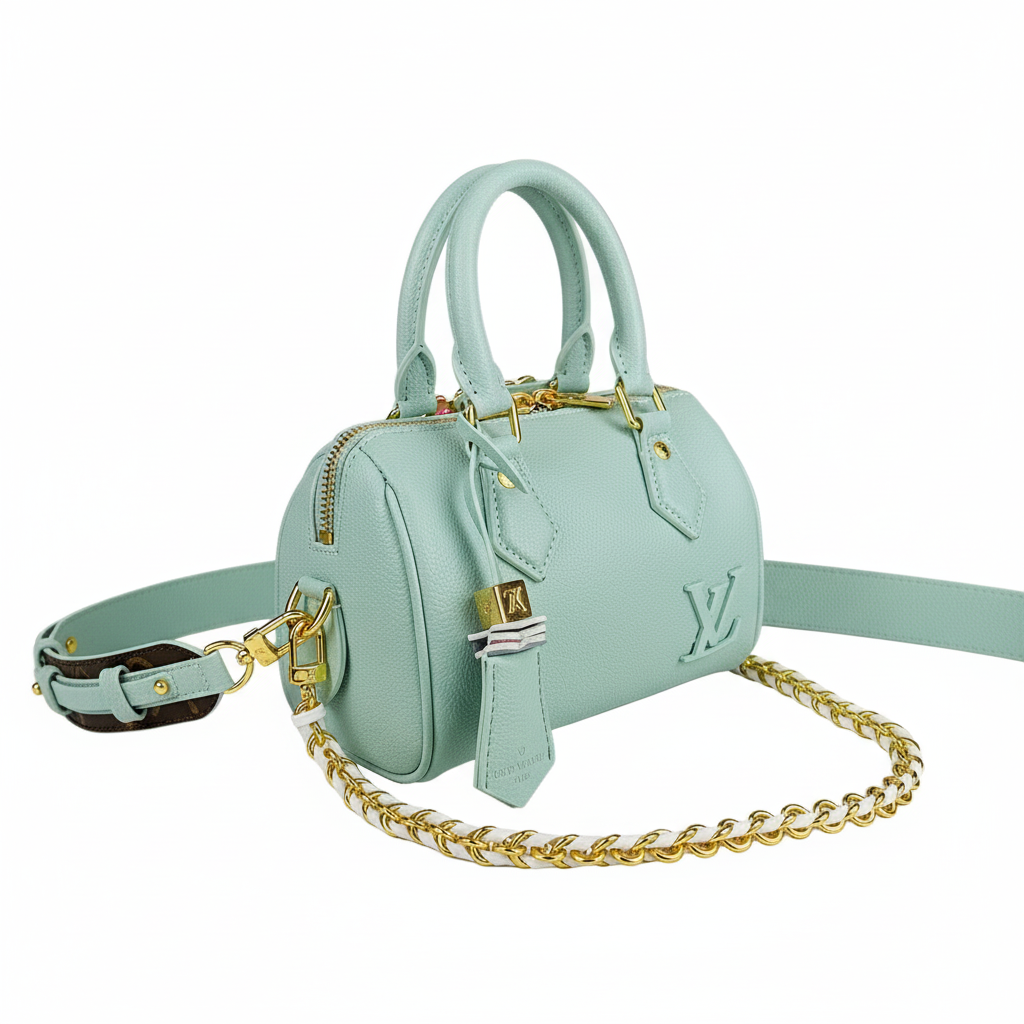 Louis Vuitton Mini Handbag Light Blue Charm Detail 💎✨💙