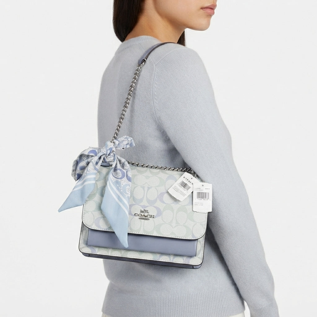 Coach Tabby Shoulder Bag in Multi-Color Signature Print
