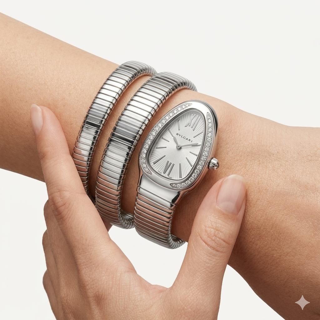 Bulgari Serpenti Silver Watch 🐍 Mother's Day Offer ✨