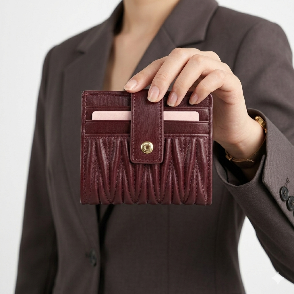 MIU MIU Chic Wallet: Black, White, Burgundy, Pink 👛🖤🤍