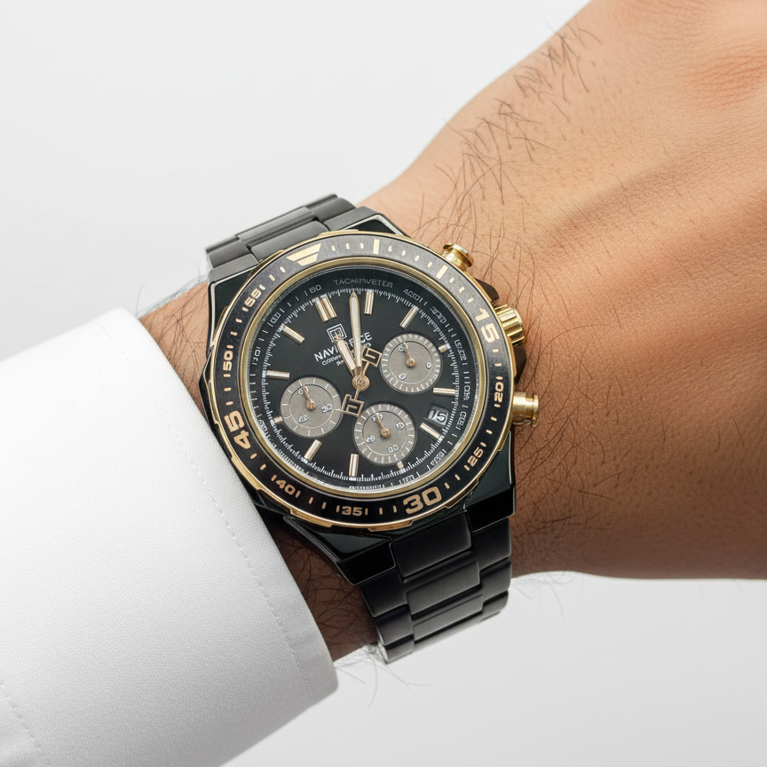 NAVIFORCE Men's Chronograph Luxury Sport Watch ⌚✨🏆
