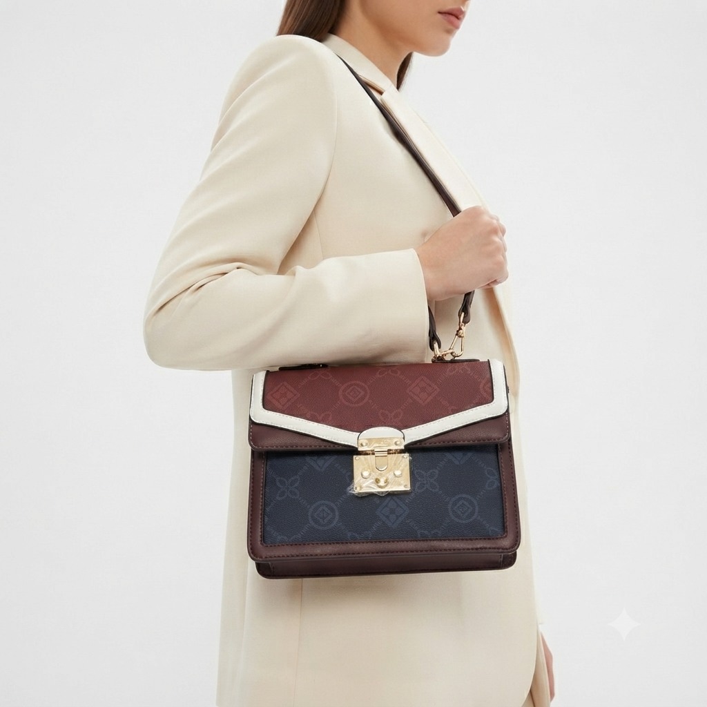 ALDO Signature Monogram Handbag with Matching Wallet Charm 👜✨