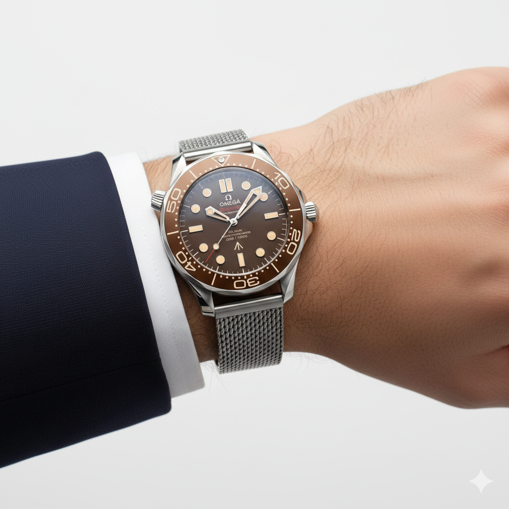 Omega Seamaster Professional Diver with Tropical Brown Dial ⌚🤎🌊