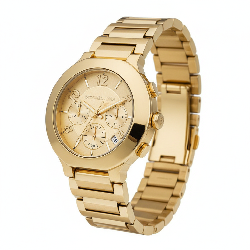 Michael Kors Lexington Gold Chronograph Watch 🌟💛⏱️