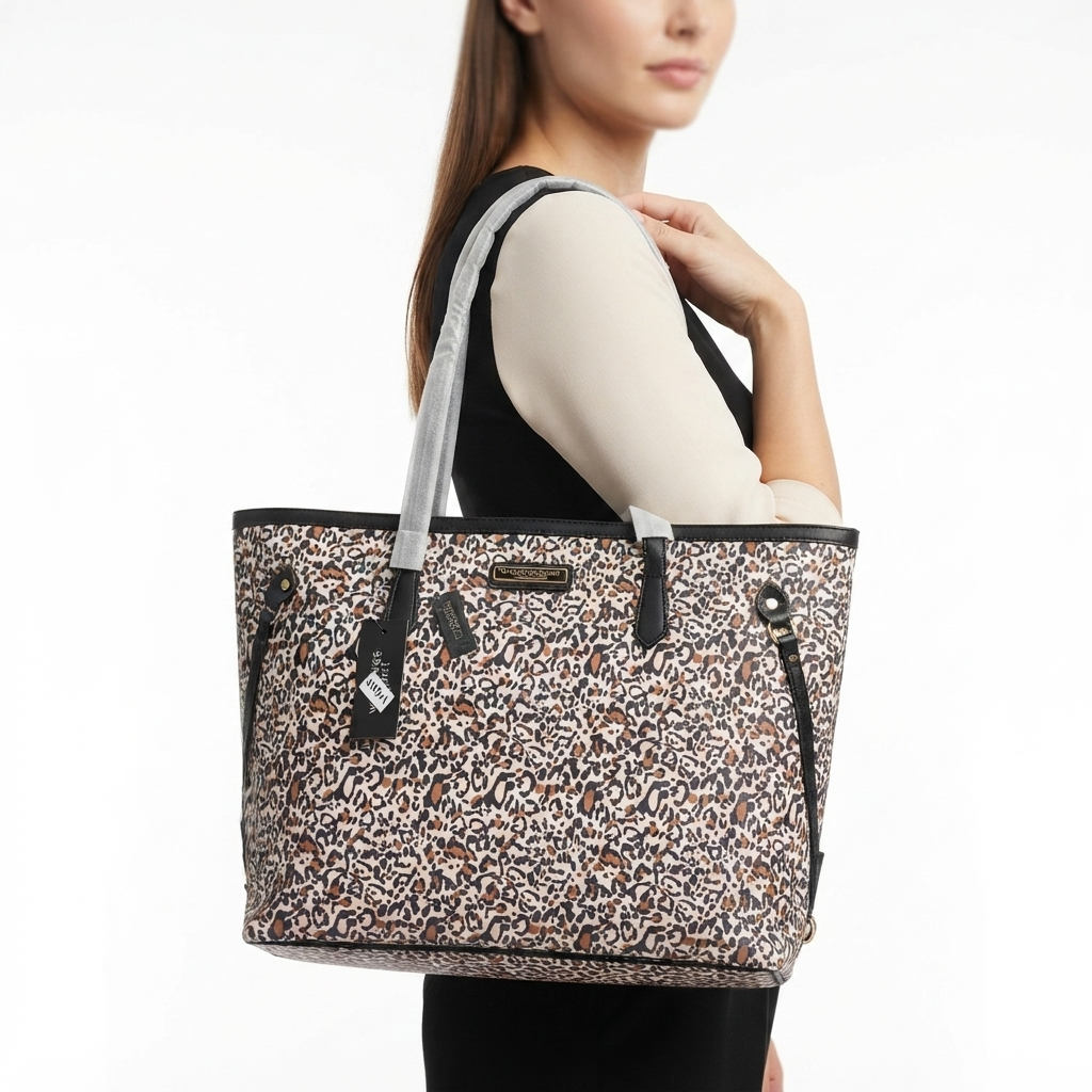 Victoria's Secret Leopard Print Tote with Gold Hardware 🐆✨👜