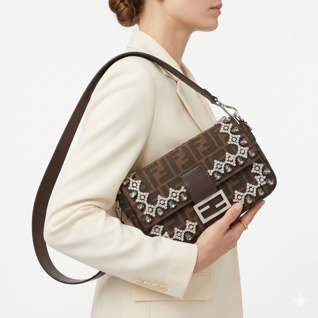 Fendi: Iconic Brown & Black Bag 👜🖤