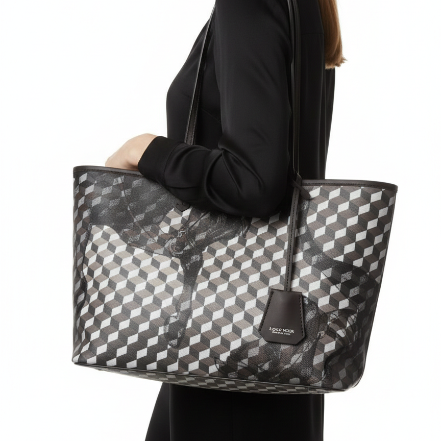 Loup Noir Monogram Horse Print Shopper Tote 🐎👜✨